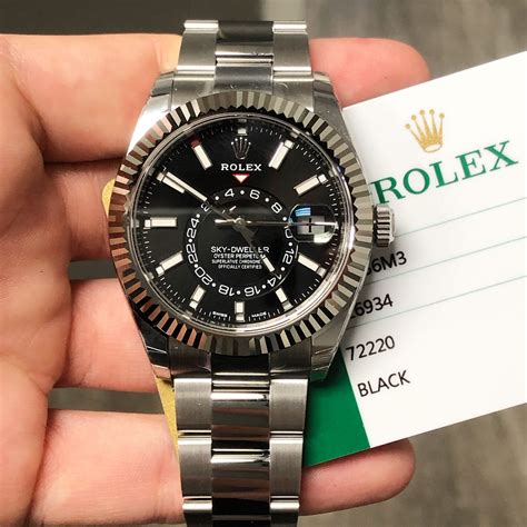 rolex sky dweller silver black face|Rolex Sky-Dweller price uk.